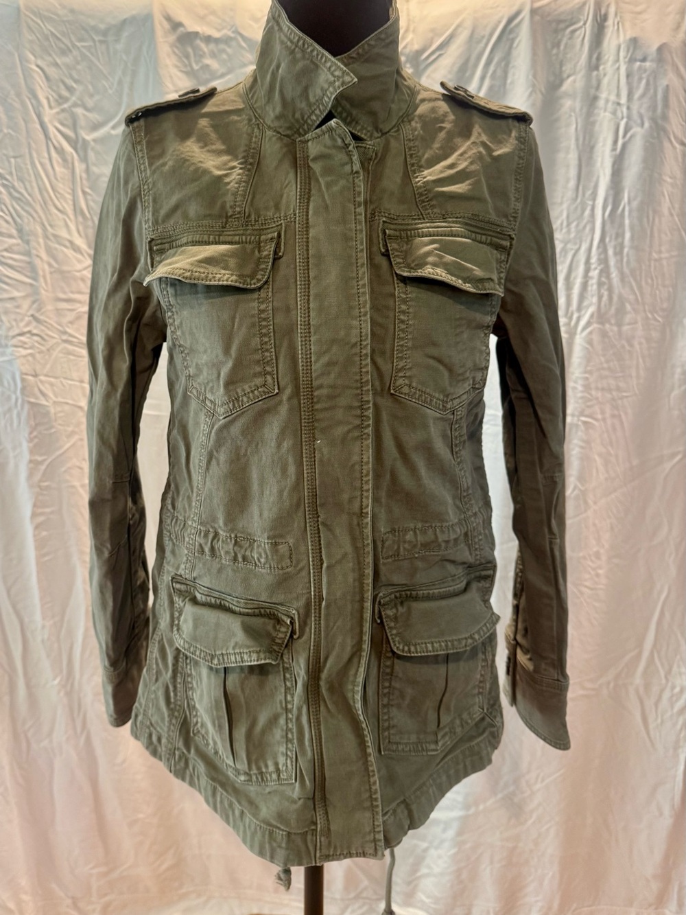 Vintage Lucky Brand Olive Utility Field Jacket